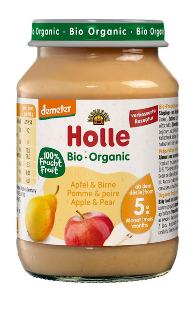 Produktfoto zu Apfel und Birne Babykost 5M+ 190g