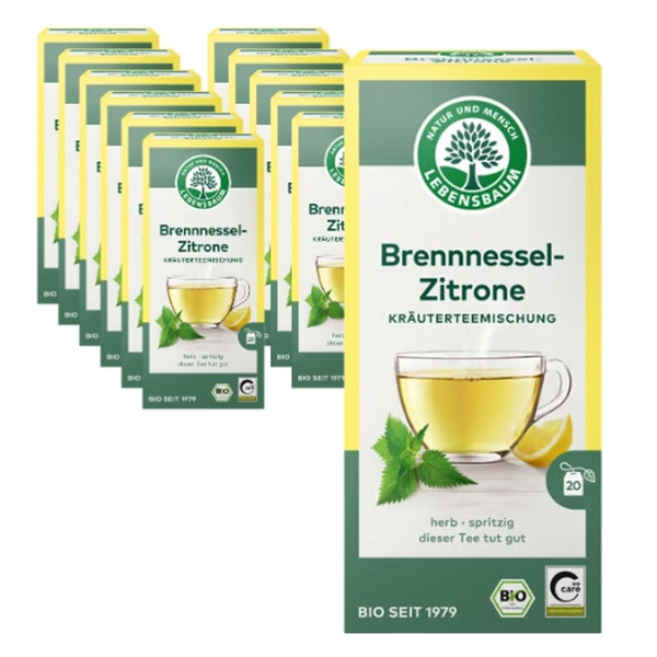 Produktfoto zu Tee Brennnessel Zitrone 12x30g (á 20 Beutel)
