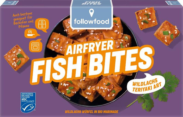 Produktfoto zu Airfryer Fishbites Wildlachs Teriyaki Art 180g