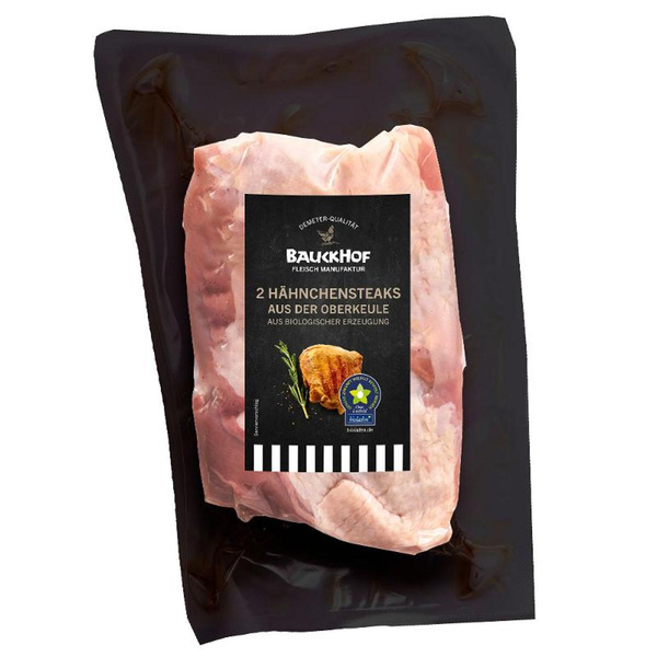 Produktfoto zu Hähnchensteaks aus der Oberkeule 2 Stück (ca. 275g)