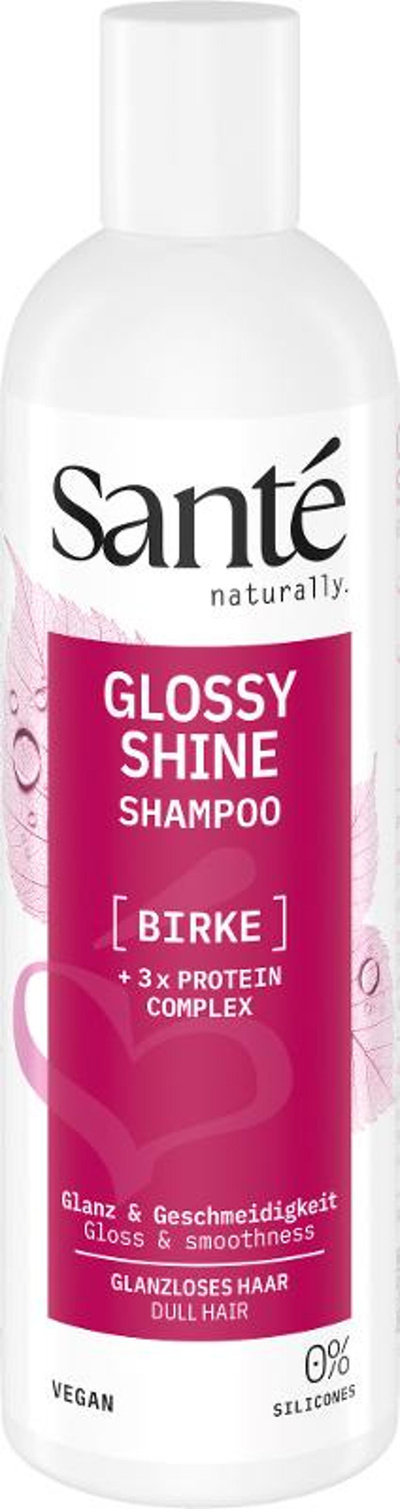 Produktfoto zu GLOSSY SHINE Shampoo Birke + 3-fach Protein Komplex 250ml