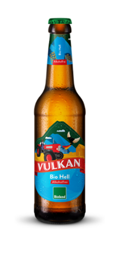 Produktfoto zu Vulkan Bier Hell alkoholfrei Kiste 10*0,33l