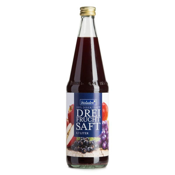 Produktfoto zu Dreifruchtsaft rot 0,7L