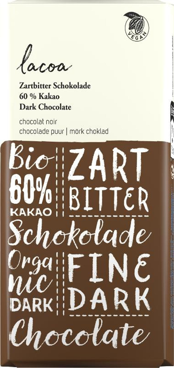 Produktfoto zu Zartbitter Schokolade 60% Kakao 100g