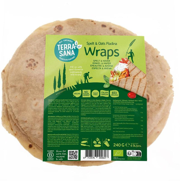 Produktfoto zu Wrap Dinkel mit Hafer Piadina