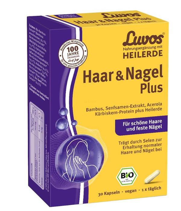 Produktfoto zu Heilerde Haar und Nagel Plus 30 Kapseln