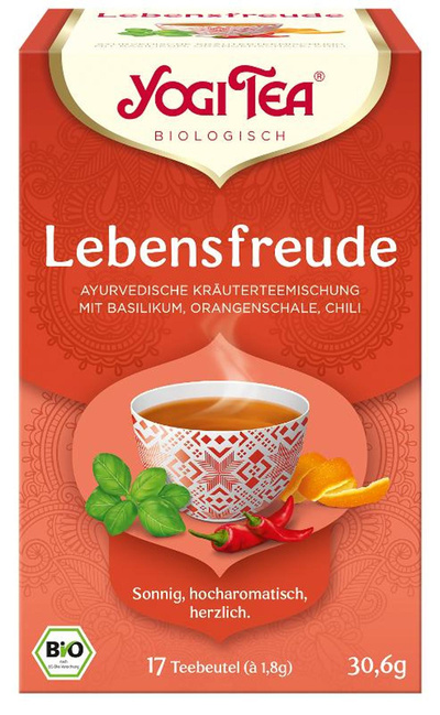 Produktfoto zu YogiTea Lebensfreude 17 Beutel