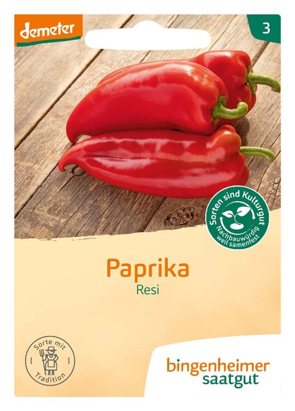Produktfoto zu Saatgut Spitzpaprika rot Resi