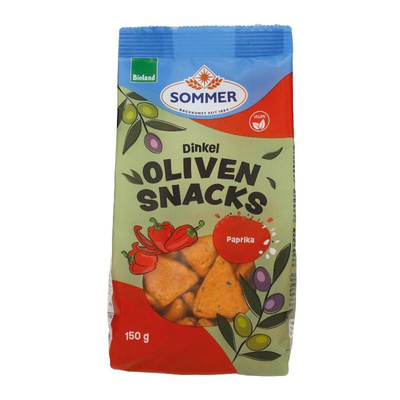 Produktfoto zu Dinkel Oliven Snacks Paprika 150g