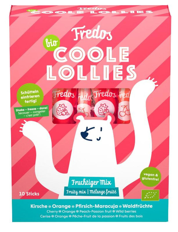 Produktfoto zu Wassereis Coole Lollies fruchtiger Mix 10 Stück