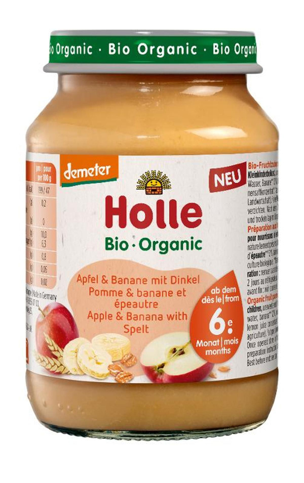 Produktfoto zu Apfel Banane mit Dinkel Babykost 190g