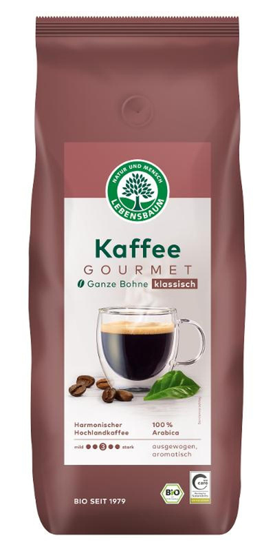 Produktfoto zu Gourmet Kaffee klassisch Bohne 1kg