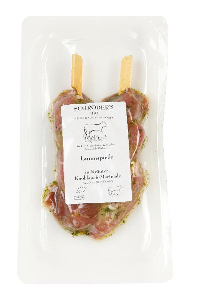 Produktfoto zu Lammspieße Kräuter-Knoblauch (2 Stück)