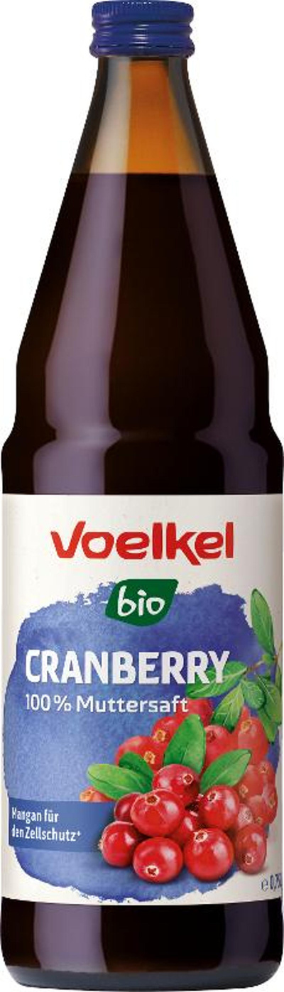 Produktfoto zu Cranberry 100% Muttersaft 0,75L vegan