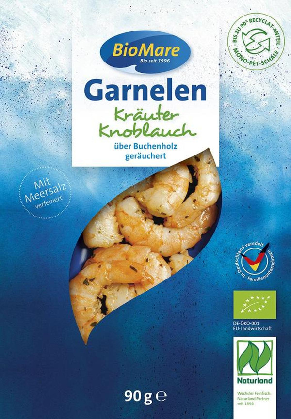 Produktfoto zu Garnelen mit Kräutern und Knoblauch, 90g
