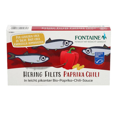 Produktfoto zu Heringfilets Paprika-Chilli-Sauce MSC 200g