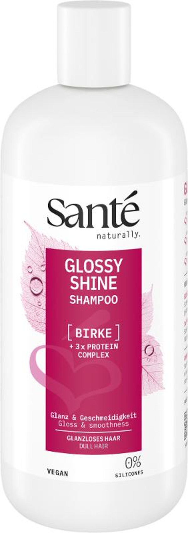 Produktfoto zu GLOSSY SHINE Shampoo Birke + 3-fach Protein Komplex 500ml