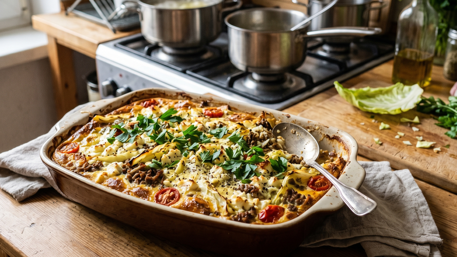 Rezeptbild für Spitzkohl-Hack-Auflauf