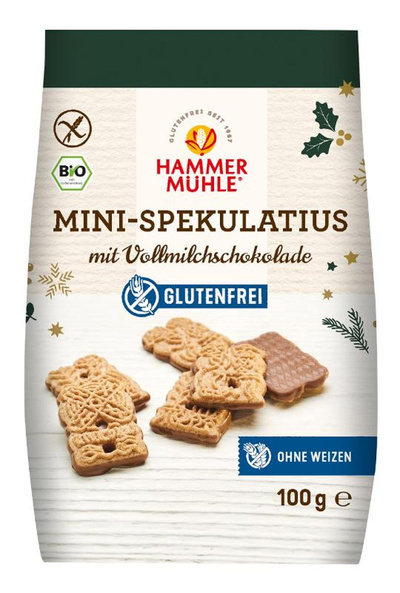 Produktfoto zu Mini Spekulatius mit Vollmilchschokolade 100g
