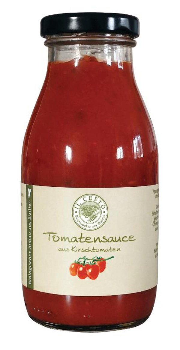 Produktfoto zu Tomatensauce mit Kirschtomaten 250ml