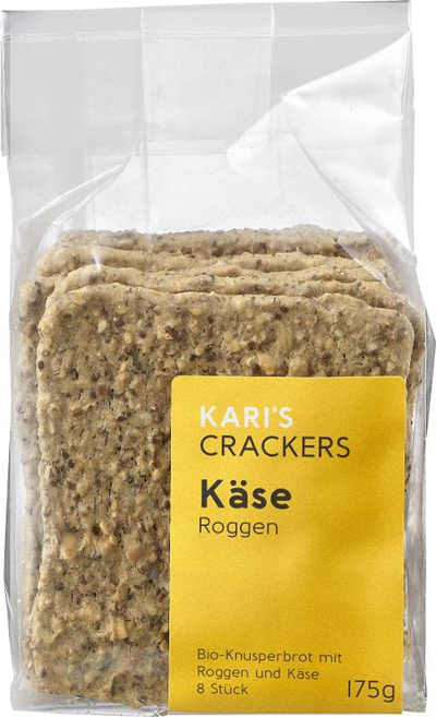 Produktfoto zu Cracker Käse Roggen Chia 175g