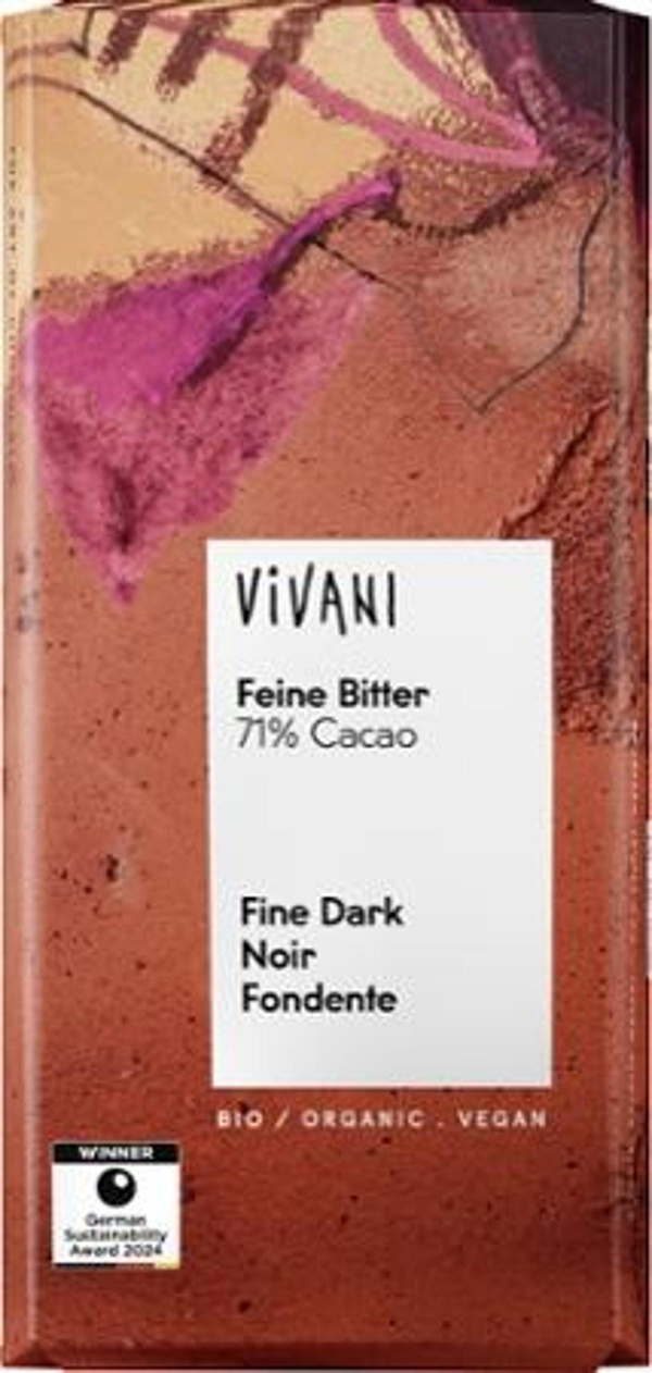 Produktfoto zu Feine Bitter 71% Kakao 80g