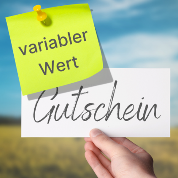 Produktfoto zu Wertgutschein individueller Wert