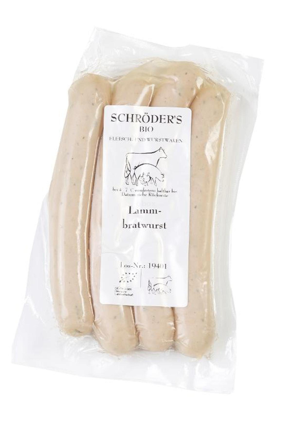 Produktfoto zu Lamm-Bratwurst SB (4 Stück)