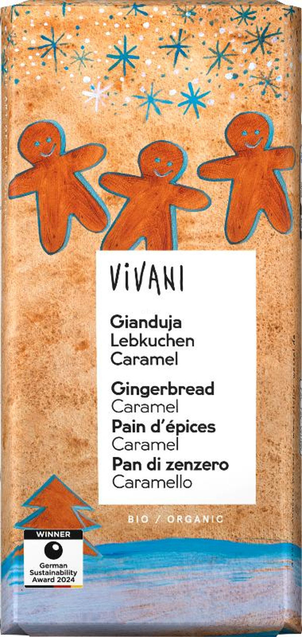 Produktfoto zu Schokolade Gianduja Lebkuchen Caramel 100g