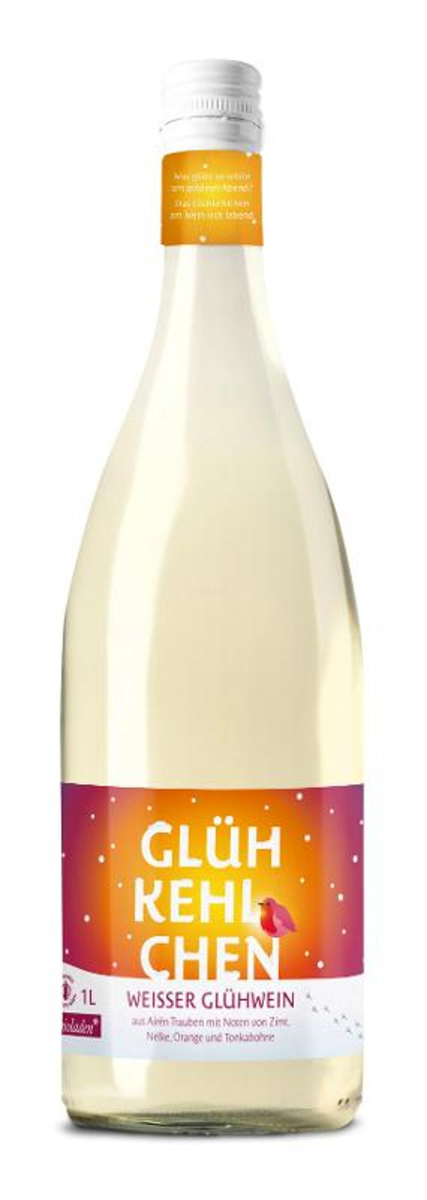 Produktfoto zu Glühwein Glühkehlchen weiß 1L