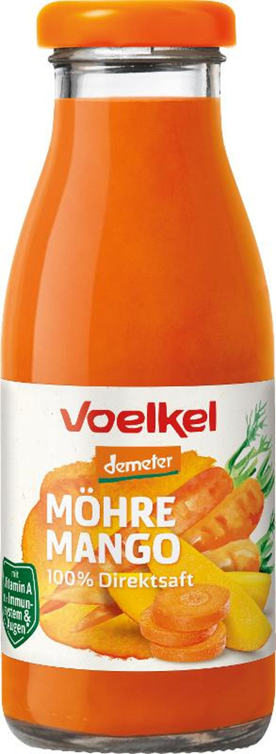Produktfoto zu Möhre Mango 100% Direktsaft 250ml