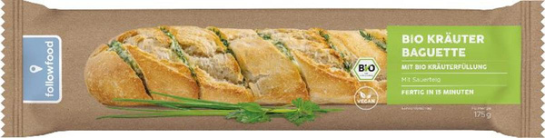 Produktfoto zu TK Kräuter Baguette 175g vegan