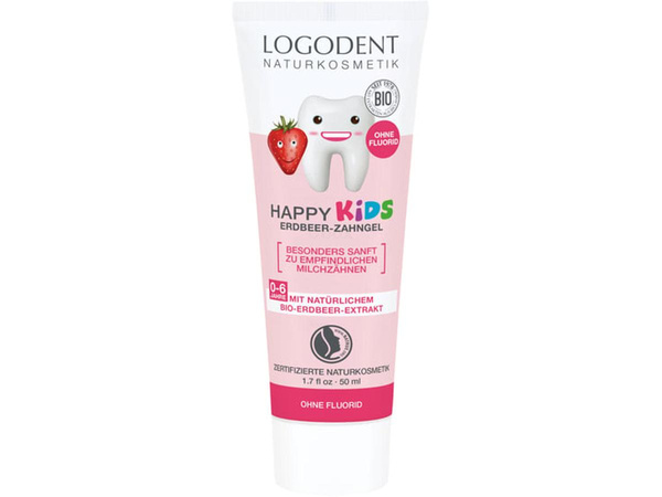 Produktfoto zu HAPPY KIDS Erdbeer-Zahngel 50ml