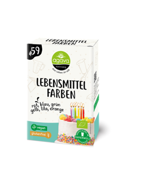 Produktfoto zu 6 Lebensmittelfarben 48g
