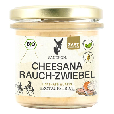Produktfoto zu Brotaufstrich Cheesana Rauch-Zwiebel 135g