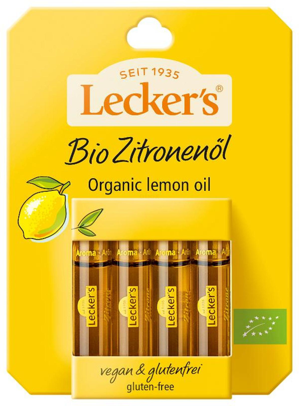 Produktfoto zu Zitronenöl zum backen 4x2ml