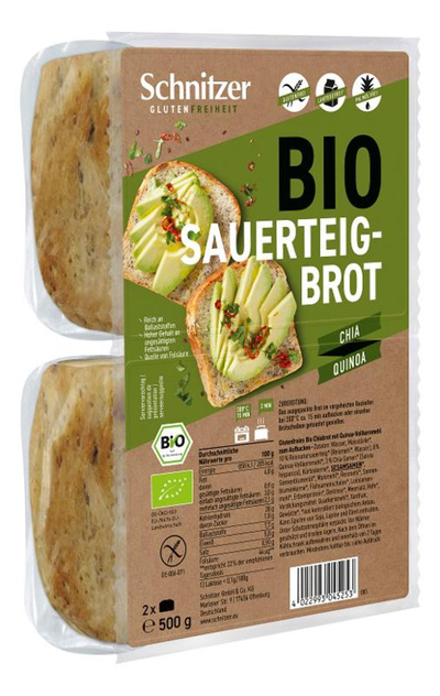 Produktfoto zu Chia und Quinoabrot gf 500g