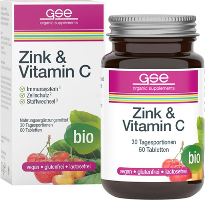 Produktfoto zu Zink + Vitamin C Complex 60 Tabletten
