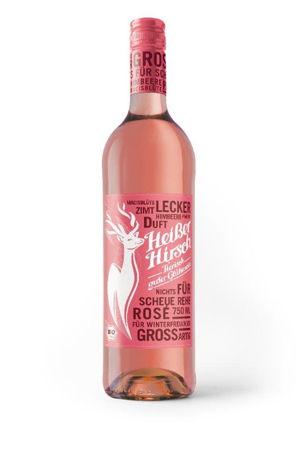 Produktfoto zu Heißer Hirsch rosé 0,75L