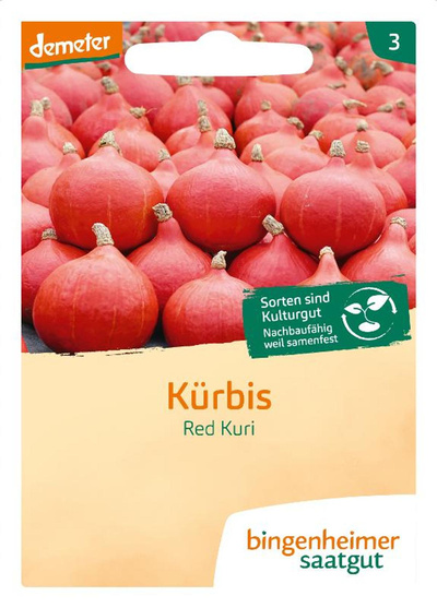 Produktfoto zu Saatgut Kürbis "Red Kuri"