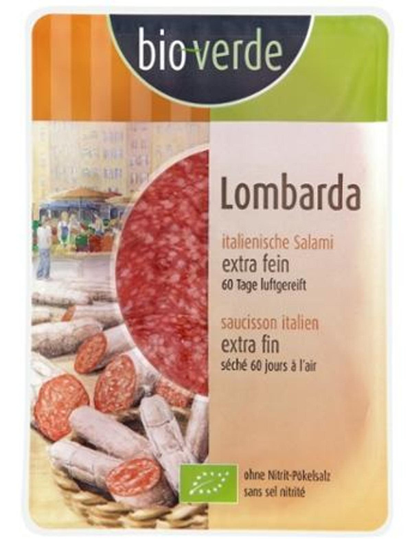 Produktfoto zu Salami Lombarda Aufschnitt 80g