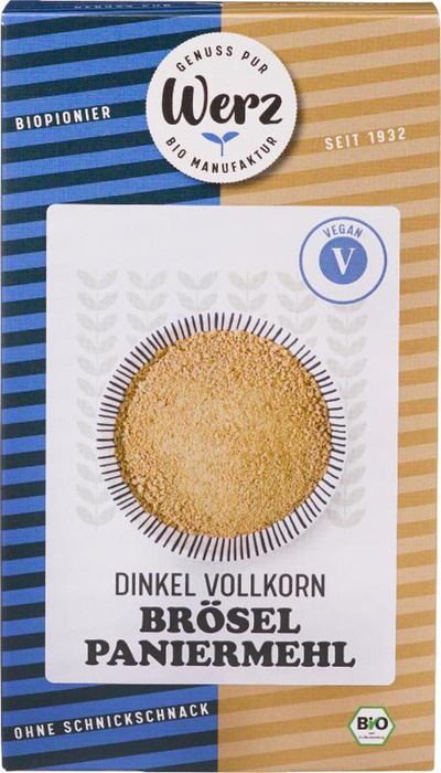 Produktfoto zu Dinkel Vollkorn Brösel Paniermehl 200g