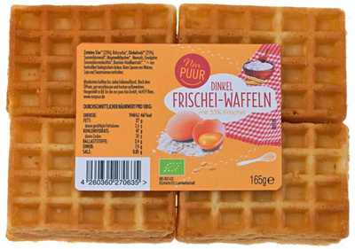 Produktfoto zu Dinkel Frischeiwaffeln 165 g