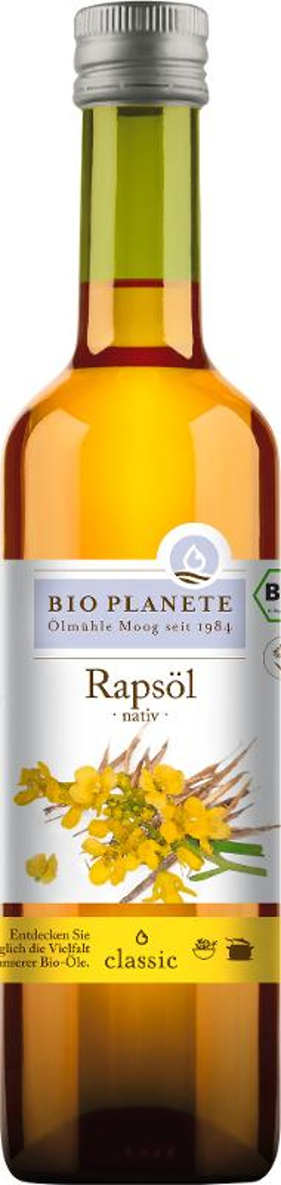 Produktfoto zu Rapsöl nativ 500ml