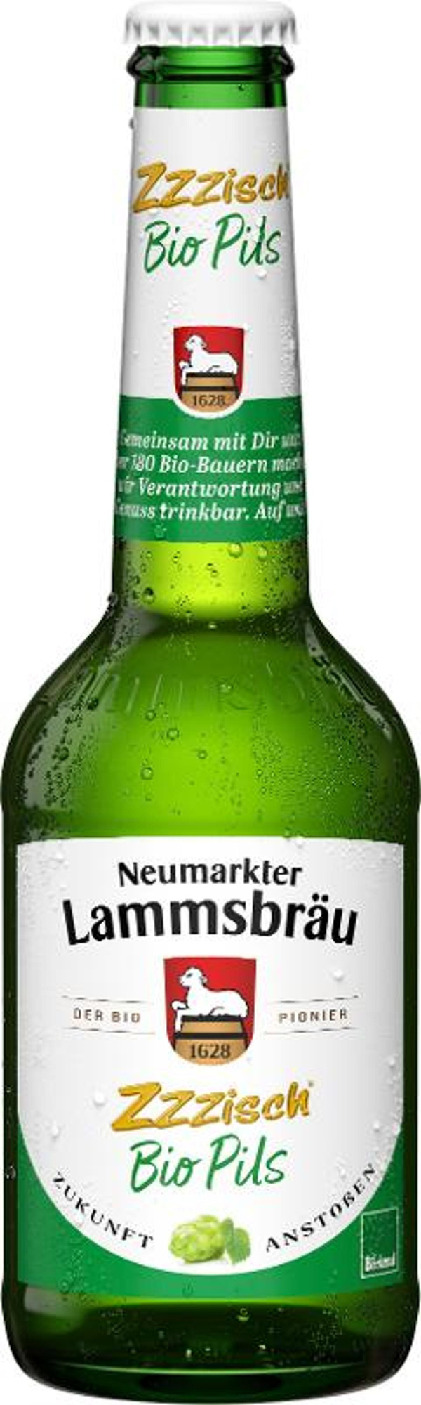 Produktfoto zu Lammsbräu Bio Pils Zzzisch 10*0,33L