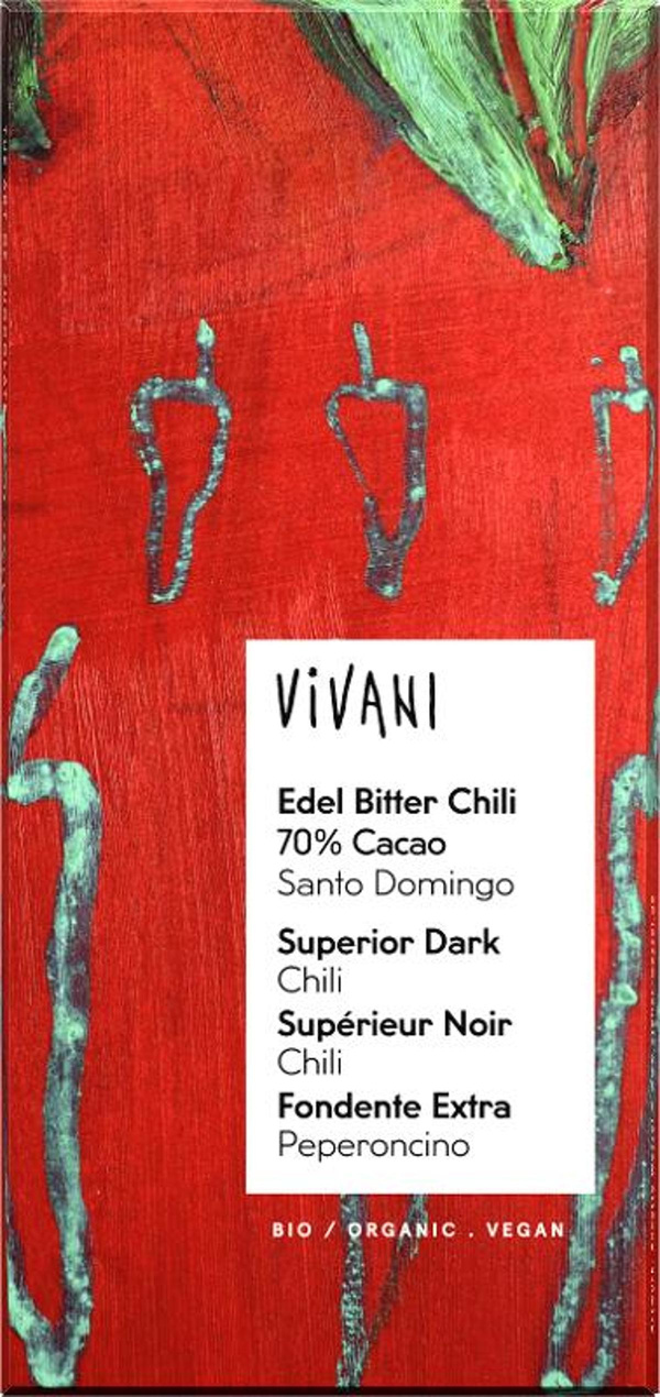 Produktfoto zu Edel Bitter Chili 70% Kakao 80g
