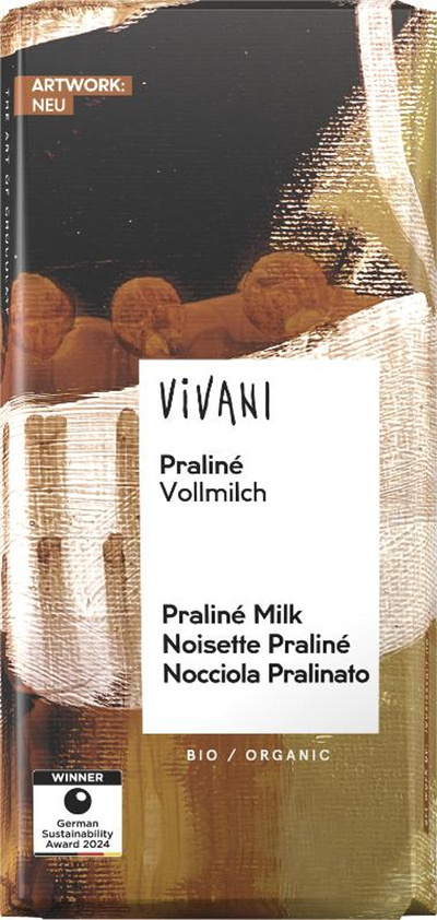 Produktfoto zu Praliné Vollmilch-Tafelschokolade 100g