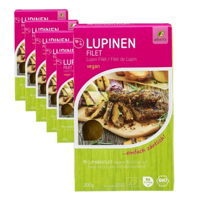 Produktfoto zu Lupinen Filet, vegan 6x200g