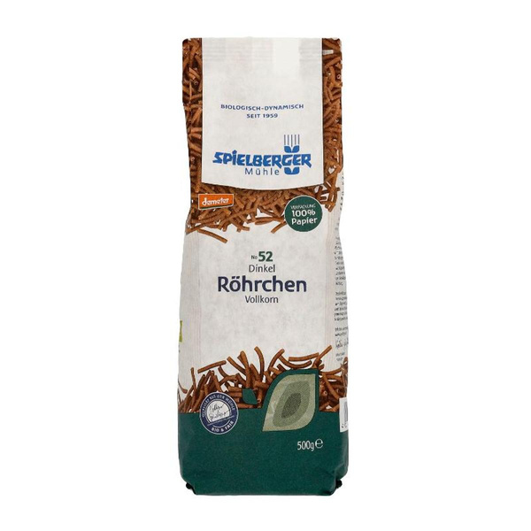 Produktfoto zu Dinkel Vollkorn Röhrchen 500g