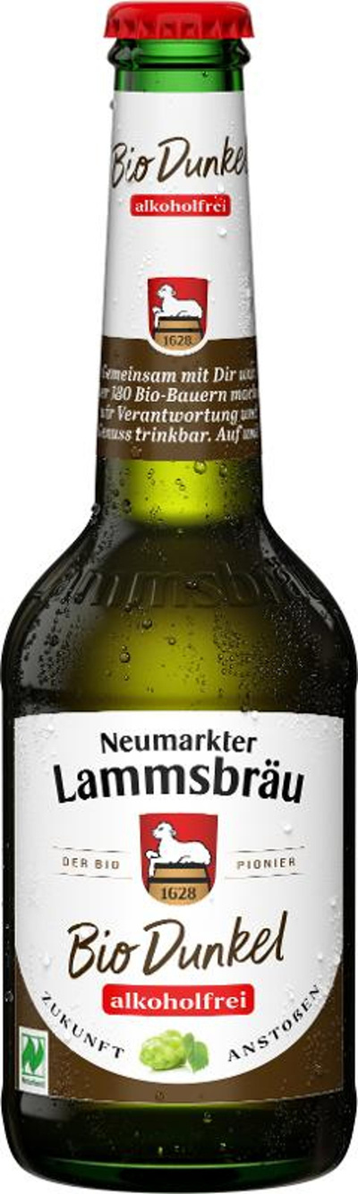 Produktfoto zu Lammsbräu Dunkel alkohlfrei Kiste 10*0,33L
